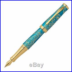 Cross Year of the Monkey Fountain Pen, Teal, 18K Gold Nib, Fine Point, New