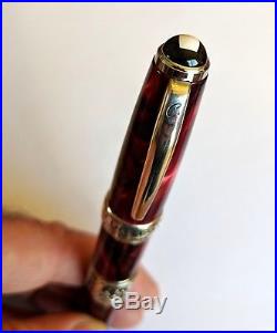 Curtis Lucky Dragon Red Dreamwriter Fountain Pen 14K Gold Fine Point