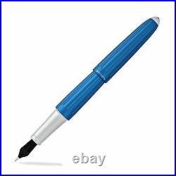 Diplomat Aero Fountain Pen Blue 14K Extra Fine Point D40306011 New in Box