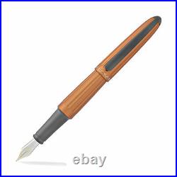 Diplomat Aero Fountain Pen Sunset Orange 14K Fine Point D403020113 New