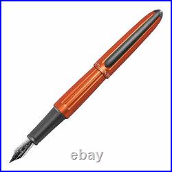 Diplomat Aero Fountain Pen Sunset Orange Extra Fine Point D40302021 New