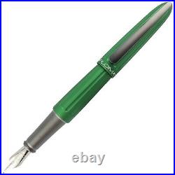 Diplomat Aero Fountain Pen in Green 14K Gold Extra Fine Point NEW in Box