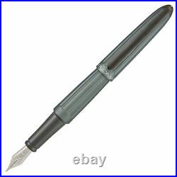 Diplomat Aero Fountain Pen in Grey Extra Fine Point NEW in Original Box