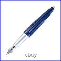Diplomat Aero Fountain Pen in Midnight Blue Extra Fine Point NEW in Box