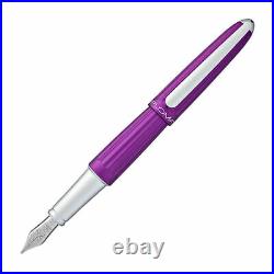 Diplomat Aero Fountain Pen in Violet Extra Fine Point NEW in original box