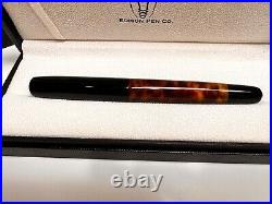 EDISON EXTENDED PEARL Fountain Pen Unique Black/Tortoise 18K nib Fine #P2211