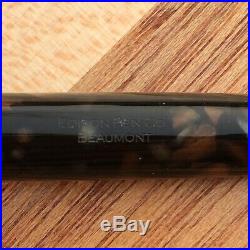 Edison Beaumont Bedrock Flake with Steel Nib Fine Point Fountain Pen Used