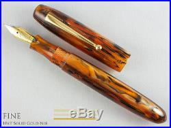 Edison Collier Antique Marble 18K Gold Nib Fine Point Fountain Pen