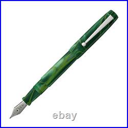 Edison x Goldspot Pens Newark Fountain Pen in AC High Voltage Green Fine Point