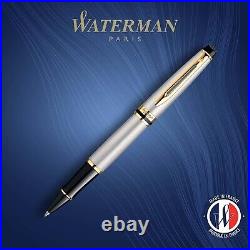 Ergonomic Fine Point Rollerball Pen with 23k Gold Trim Executive Gift Box