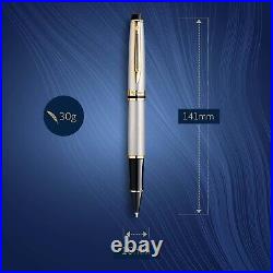 Ergonomic Fine Point Rollerball Pen with 23k Gold Trim Executive Gift Box