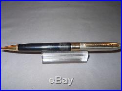 Eversharp Deluxe Symphony Chrome Cap Fountain Set-working- fine point-uninked