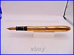 Eversharp Vintage Skyline l4k Gold Filled Fountain Pen-fine point-working