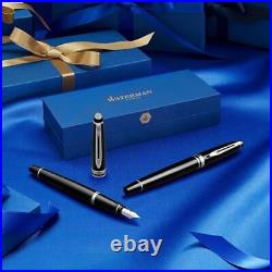 Expert Rollerball Pen Gloss Black with Chrome Trim Fine Point with Black Ink C