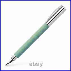 Faber-Castell Ambition OpArt Fountain Pen in Sky Blue Extra Fine Point NEW