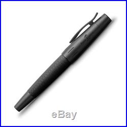 Faber-Castell E-Motion Fountain Pen Fine Point Pure Black 148621 New