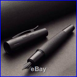 Faber-Castell E-Motion Fountain Pen Fine Point Pure Black 148621 New
