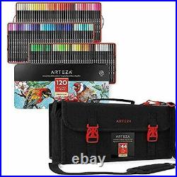 Fineliner Fine Point Pens and Art Markers & Pens Organizer (144 Slots)