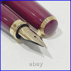 Fountain Pen Platinum Standard Nib 22K Fine Point Unisex Red