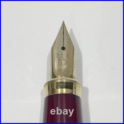 Fountain Pen Platinum Standard Nib 22K Fine Point Unisex Red