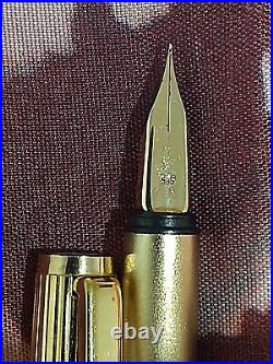 Genuine Montblanc Noblesse Gold Filled 14k-585 Extra Fine Point Nib Fountain Pen