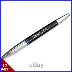 Grip Porous Point Stick Permanent Water Resistant Pen Blue Ink Fine 12 PACK