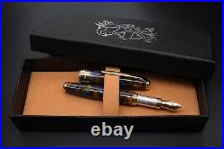 Details about   Broad Nib Harlequin Pen 925 Silver & Sparkling Hard Resin Waterman Cart 