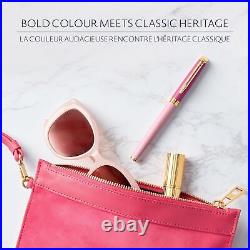 Hémisphère Rollerball Pen, Pink Colour Blocking, Fine Point, Black Ink, Gift Box