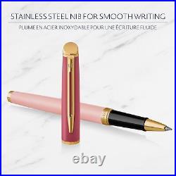 Hémisphère Rollerball Pen, Pink Colour Blocking, Fine Point, Black Ink, Gift Box