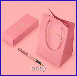 Hémisphère Rollerball Pen, Pink Colour Blocking, Fine Point, Black Ink, Gift Box