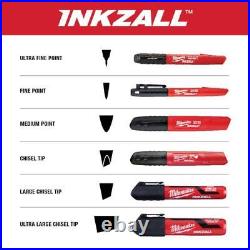 INKZALL Black Fine Point Jobsite Permanent Marker (108-Pack)