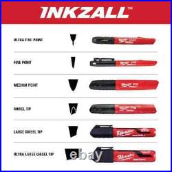 INKZALL Red Fine Point Jobsite Permanent Marker (72-Pack)