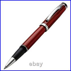 Incognito Rollerball Pen, Fine Point. Burgundy Red Lacquer with Pure Platinum