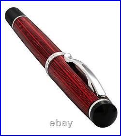 Incognito Rollerball Pen, Fine Point. Burgundy Red Lacquer with Pure Platinum