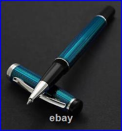 Incognito Rollerball Pen, Fine Point. Deep Blue Layered Lacquer with Pure Pla