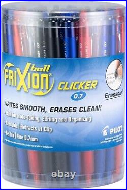 Innovative FriXion Clicker Pens Fine Point 0.7mm, Tub of 36 Erasable Gel Pens