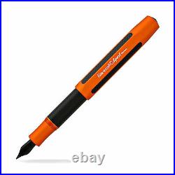 Kaweco AC Sport Fountain Pen Orange with Black Nib Fine Point NEW