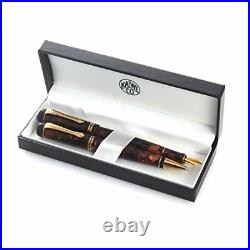 Kaweco Dia2 Fountain Pen and Ballpoint Set Amber Fine Point Limited Edition