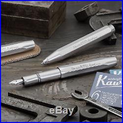 Kaweco Stainless Steel Sport Extra Fine Point Fountain Pen 10001398 NEW