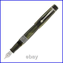 Kilk Celestial Fountain Pen in Emerald Extra Fine Point Made in Turkey