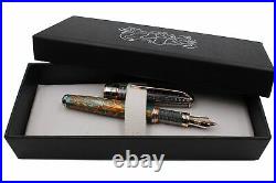 Klimt Three Of Life Fountain Pen 925 Solid Silver Cap Bock Nib Extra Fine Point