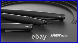 LAMY Studio Lx Fountain Pen in All Black Fine Point NEW in box L66ALBKF