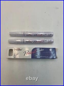 LOT OF 41 BOX OF 2-WHITE Overseas Oil Based PAINT MARKER PEN Fine Point PMA-520