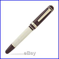 Laban 325 Fountain Pen Burgundy Cap with Ivory Barrel Fine Point