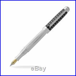 Laban Black and. 925 Sterling Silver Fountain Pen Lined Fine Point NEW