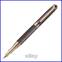 Laban Brass with IP Brown Fountain Pen Dots Fine Point IPBR-F9191-10PGF