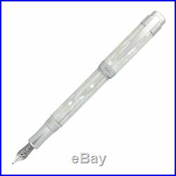 Laban Mother of Pearl Fountain Pen in White Extra Fine Point NEW LMP-F201-EF