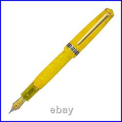 Laban Rosa Fountain Pen in Sunny Yellow Extra Fine Point NEW in Box