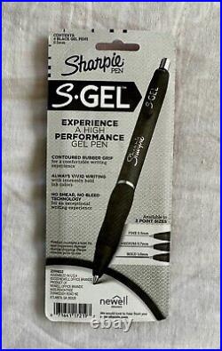 Lot of 56 4 SHARPIE S-Gel Pen Black Fine 0.5mm point Retractable 224 Count