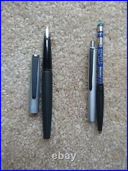 MONTBLANC Carrera422P, 492 Fountain Pen Stainless Steel EF Nib Ball Point Pen